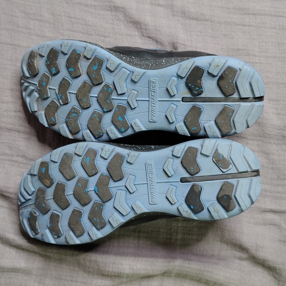 Saucony Peregrine 12 Trail Running Shoes Womens Size 10 Black Blue ICE + - Picture 9 of 10